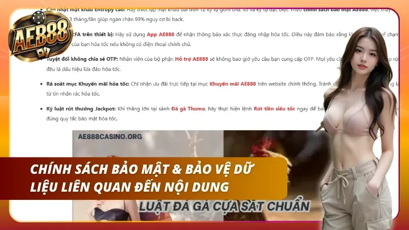 Chính sách an toàn thông tin và bảo vệ dữ liệu người dùng