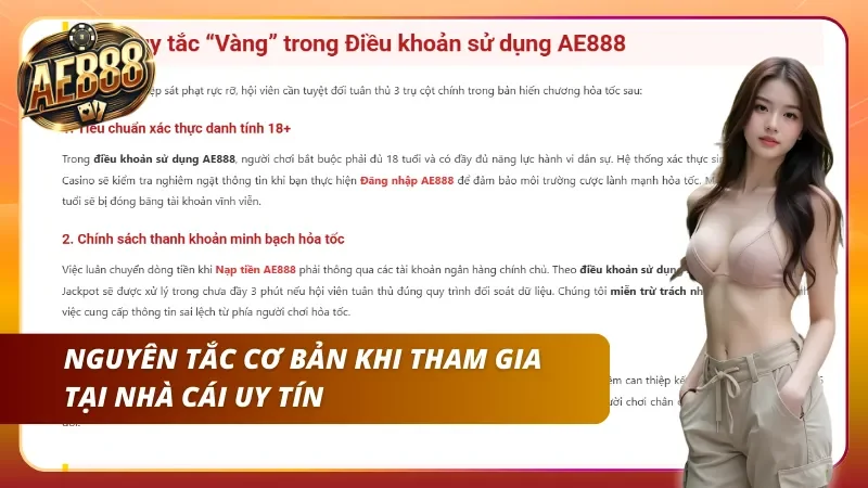 Nguyên tắc cốt lõi khi trải nghiệm trên thương hiệu uy tín 