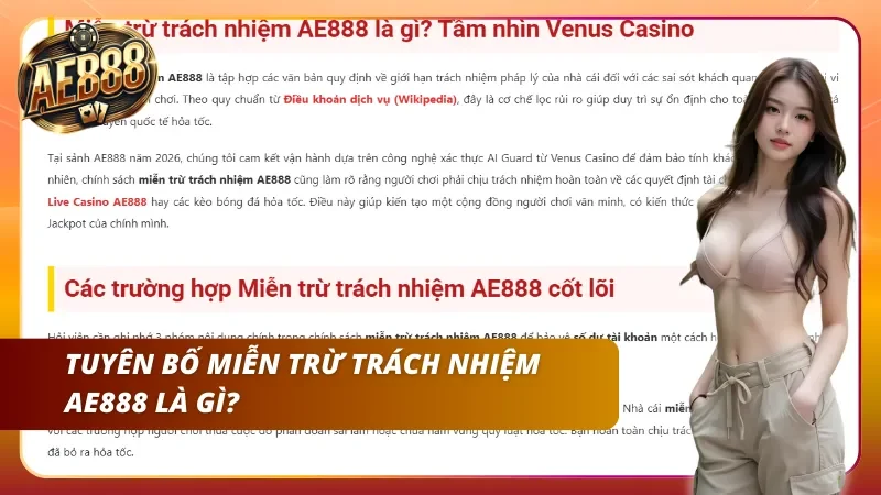 Tìm hiểu nội dung cốt lõi trong tuyên bố miễn trừ nghĩa vụ tại nhà cái